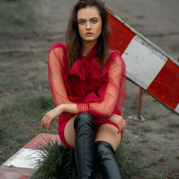 Zara Tulle Swiss dot dress - Picture 16 of 16